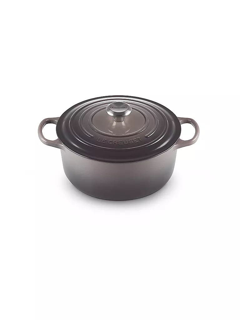 LE CREUSET Bräter rund SIGNATURE 26cm Flint grau